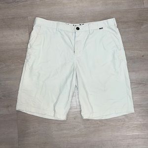 Hurley Size 34 white Board Shorts - like new